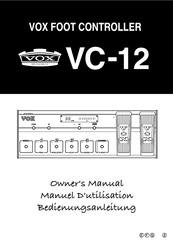Vox EasyStart VC-12 Owner's Manual