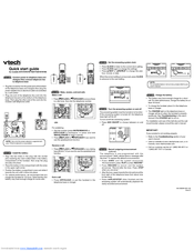 VTech i6767 - 5.8 Digital GHz Two Handset Cordless Phone System Quick Start Manual