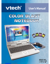 VTech Color Blast Notebook User Manual