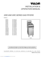Vulcan-Hart GRD45F Installation And Operation Manual