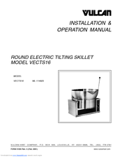 Vulcan-Hart ML-114825 Installation And Operation Manual