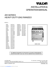 Vulcan-Hart GH72C Installation & Operation Manual