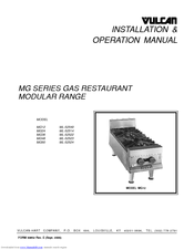 Vulcan-Hart MG24 ML-52514 Installation & Operation Manual