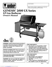 Weber Genesis 2000 LX LP Owner's Manual