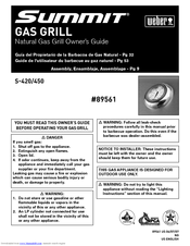 Weber Summit 89561 Owner's Manual