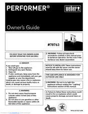 Weber Performer 78763 Owner's Manual
