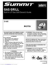Weber Summit S-640 Owner's Manual