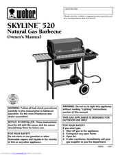 Weber Spirit 520 Skyline NG Owner's Manual