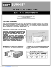 Weber SUMMIT GOLD D Dimension Manual