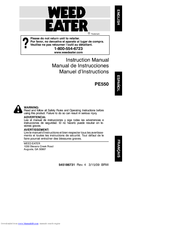Weed Eater 545186731 Instruction Manual