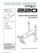 Weider Pro 220 Bench User Manual