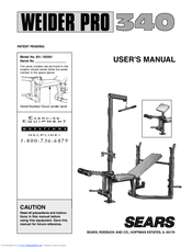 Weider 831.150381 User Manual