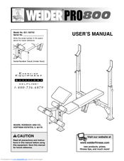 Weider 831.150742 User Manual