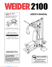 Weider 2100 User Manual