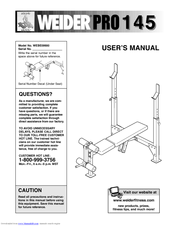Weider WEBE09900 User Manual
