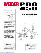 Weider PRO 450 L User Manual
