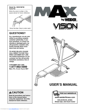Weider MAX Vision User Manual