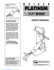 Weider XP 800 WESY75742 User Manual