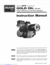 Weil-McLain AFG Instruction Manual