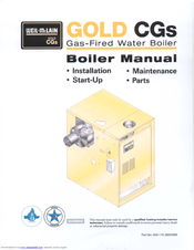 Weil-McLain GOLD CGS 550-110-260/02002 User Manual