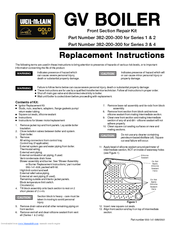 Weil-McLain Gold GV 1 series Replacement Instructions