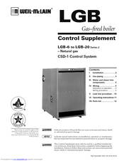 Weil-McLain LGB-6 Series 2 Control Supplement