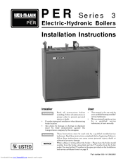 Weil-McLain PER 550-141-396/0801 Installation Instructions Manual