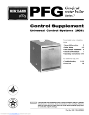Weil-McLain 7 PFG Control Supplement