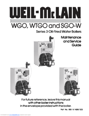 Weil-McLain WTGO Maintenance & Service Manual