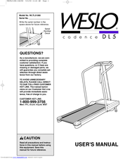 Weslo Cadence Dl5 User Manual