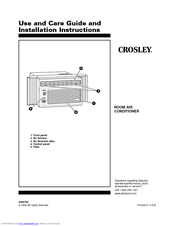 Crosley CA5WMK0 Use & Care Manual And Installation Instructions