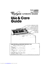 Whirlpool LA6800XK Use And Care Manual