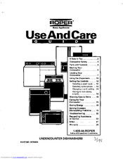 Roper 3376809 Use And Care Manual