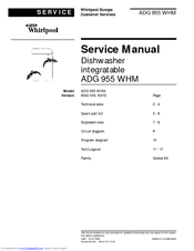 Whirlpool ADG 955 WHM Service Manual