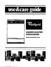 Whirlpool DU4500XR Series Use & Care Manual