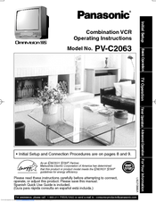 Panasonic PV-C2063 Operating Instructions Manual