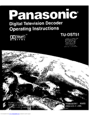Panasonic TU-DST51 Operating Instructions Manual