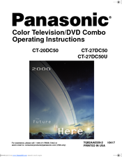 Panasonic CT-27DC50U Operating Instructions Manual