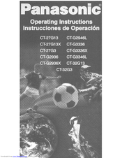 Panasonic CT-27G13X Operating Instructions Manual