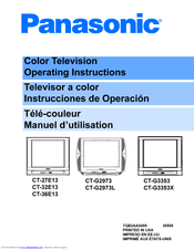 Panasonic CT-G3353X Operating Manual