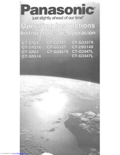 Panasonic CT-G2947L Operating Instructions Manual