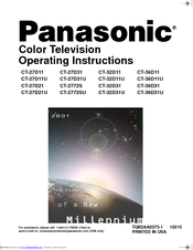 Panasonic CT-32D11U Operating Instructions Manual