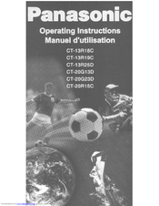 Panasonic CT-13R25D Operating Operating Instructions Manual
