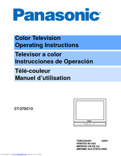 Panasonic CT-27SC13 Operating Instructions Manual
