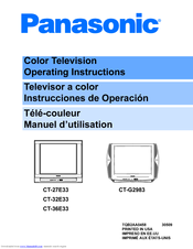 Panasonic CT-32E33U Operating Manual