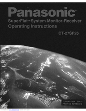 Panasonic SuperFlat CT-27SF26 Operating Instructions Manual