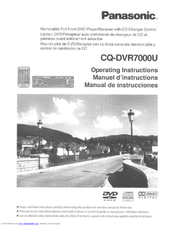 Panasonic CQ-DVR7000U Operating Manual