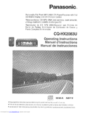 Panasonic CQ-HX2083U Operating Manual