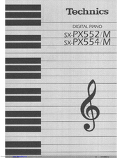 Panasonic SXPX554 - ELECTRONIC PIANO Operating Manual