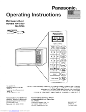 Panasonic NNS760BAS Quick Setup Manual